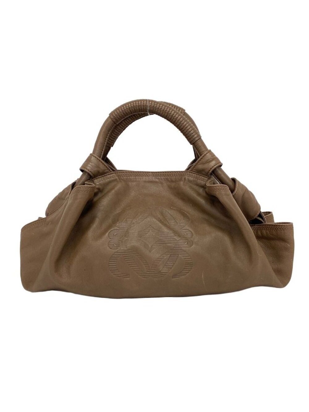 Loewe Handbag Nappa Aire Dark Brown Leather
